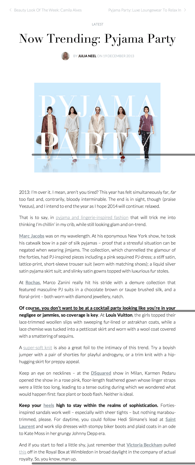 Styloko, Pyjama Party