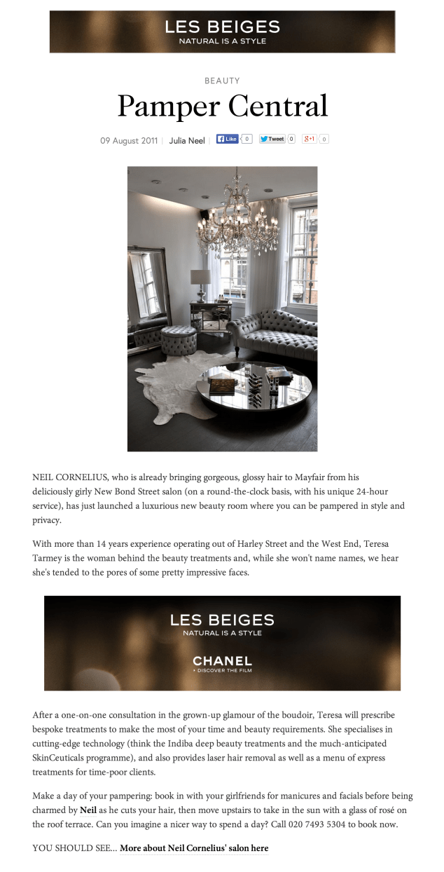 Vogue.com, Teresa Tarmey Opens At Neil Cornelius